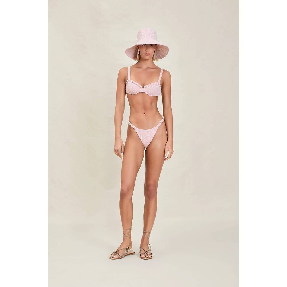 NEW DEVON WINDSOR audrey bikini bottom in rose cream